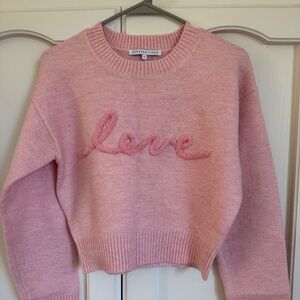 Endless Rose Pink “Love” Sweater